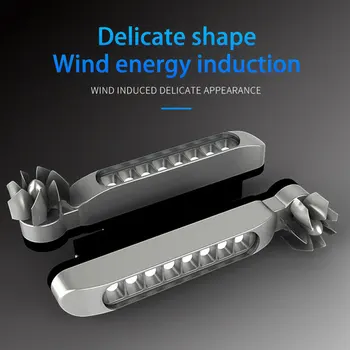 

Wind Energy No Need External Power Supply Car Daytime Running Lights 8 LED Daylight Headlight Lamp Car Decorative Accessorie