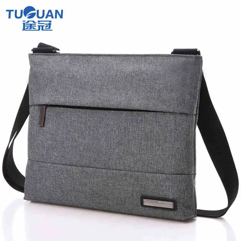 

New Style Shoulder Bag Shoulder Bag Canvas Solid Color Simple Fashion Men's Bag Business Cross Men's Briefcase