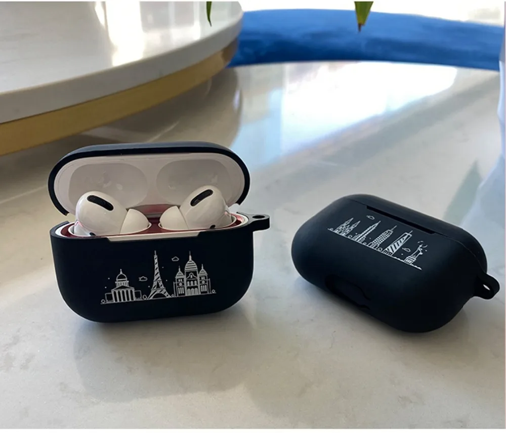 For Apple AirPods Pro Case Cartoon Cute Pattern box Shell Earphone Case For Air pods Pro 3 Cover soft Silicone Protective Fundas (27)