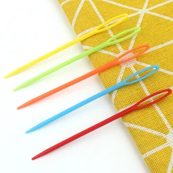 Aiguilles à tricoter en plastique, 40 pièces, couleurs mixtes, Crochet, fil de laine, bricolage pour enfants, pull, outils de tissage, accessoire 