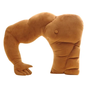 

Hot New Sleeping Hug Boyfriend Pillow Large Muscular Arm Stuffed Muscle Lovely for Home Hogard