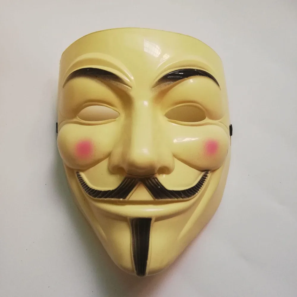 V Vendetta Маска Guy Faws ПВХ маска аноним Хэллоуин ужас полное лицо маски косплей маскарадный костюм для вечеринки маски
