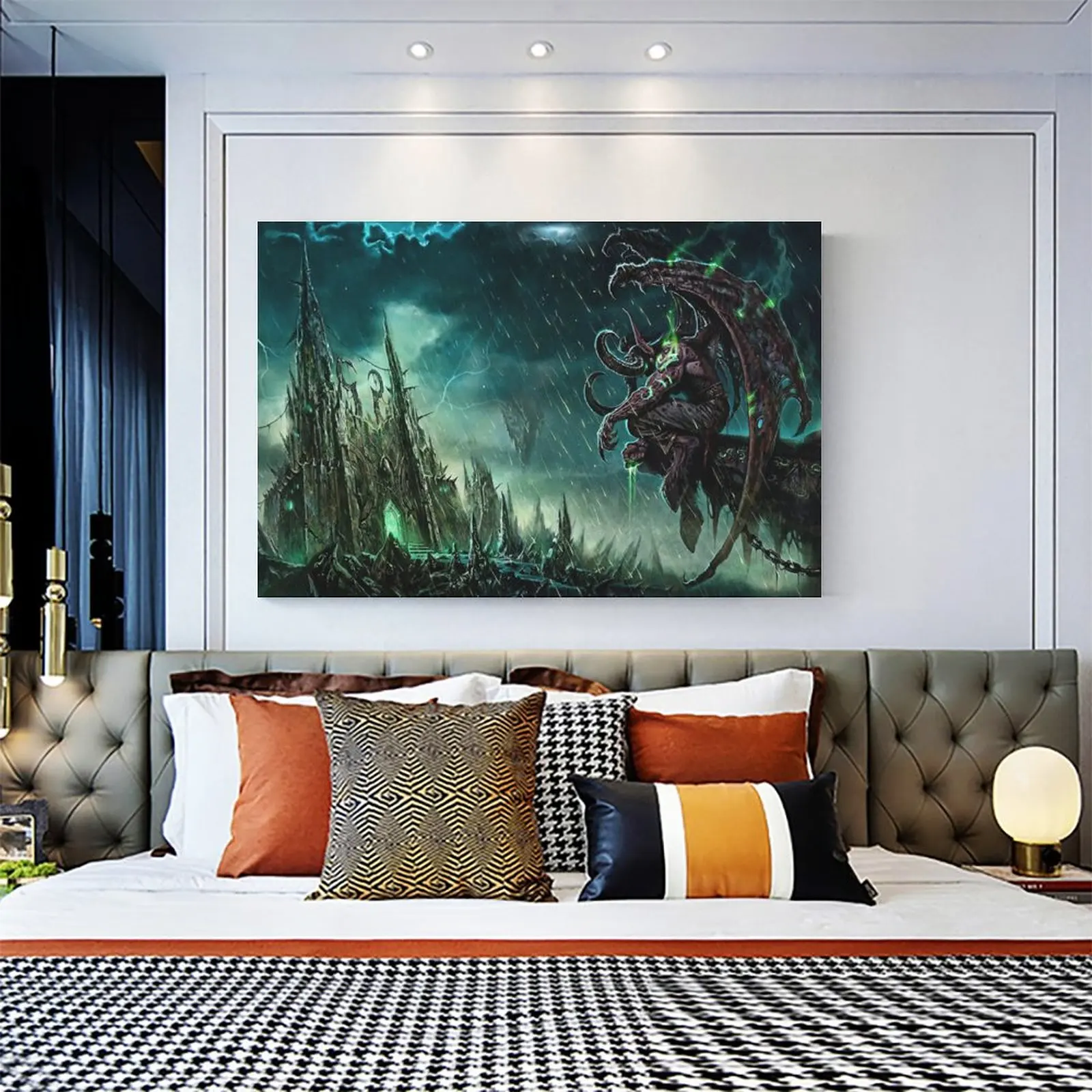 World of Warcraft Kil'jaeden Poster Canvas Art and Wall Picture Print Modern Family bedroom Decor Posters | Дом и сад