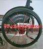(2X) 24 inch Sport Manual Wheelchair Pusher Snare Anti-Skid Protective Sleeve Silica Gel Sleeve 24 inch Wheels Hand Push Cover 6