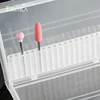 20 Slots Clear Nail Drill Bit Plastic Storage Box Holder Container Manicure Cutters Display Nail Accessorie ► Photo 1/6