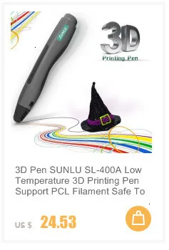 3D Ручка низкая температура SUNLU SL-400A 3d принтер ручка с PCL нитью может соединиться с внешним аккумулятором