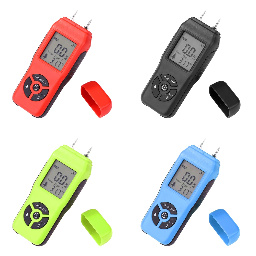 

Two Pins Digital Wood Moisture Meter Wood Moisture Tester Wood Moisture Detector with LCD Display Probe range 2%~70%