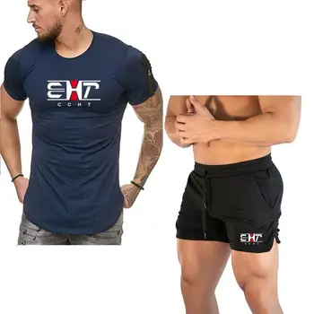 

Tracksuit Men S-5XL Summer Hot Sale Men's Sets T Shirts+shorts Two Pieces Sets Casual Tracksuit Male O-Neck Wild Sportswear