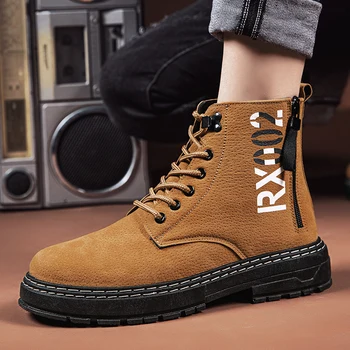 

Explosive Martin boots tooling boots high-top cotton shoes special cotton shoes on sale casual retro leather offer daddy shoeS