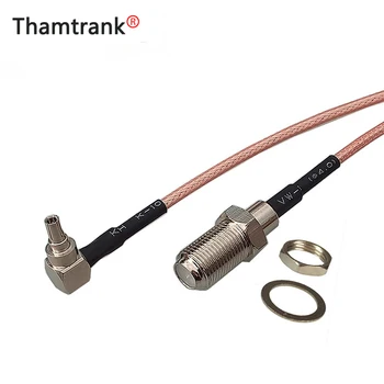 

2pcs/lot F to CRC9 cable F Female to CRC9 Right Angle Male Plug RG316 Pigtail cable 15cm for Huawei 3G/4G USB Modem