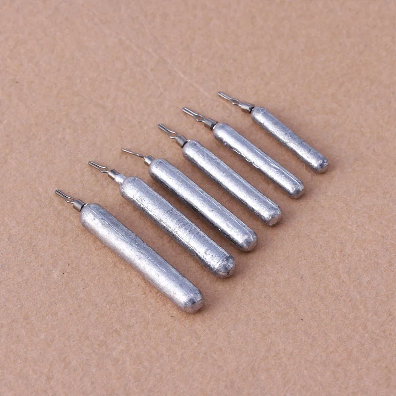 

1Pc Lead Fall Fishing Sinkers 360 Degree Rotating Clip Sea Fishing Tackle 5-18g