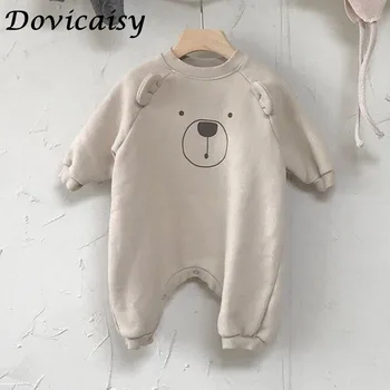 

Korean Winter Baby Girl Boys Romper Baby Cute Cartoon Leotard Climbing Clothes Cute Little Animal Casual Sweater Baby Clothes