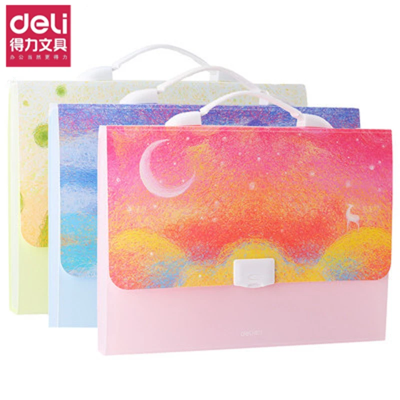 

Deli Expanding Wallet Folder 5857 Multilayer Classified Data Book Volume Inclusion and Arrangement Folder A4 Insert