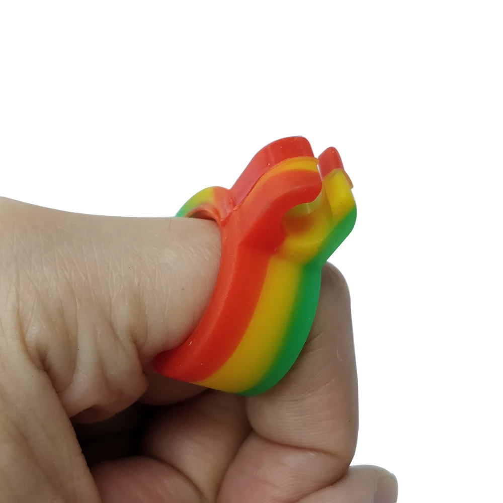 5pcs/Lot Silicone Cigarette Holder Ring Finger Hand Rack Cigarette Holder Ring Rack for Regular Smoking Accessories