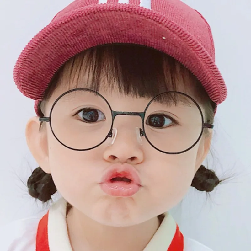 

Sell well cool Retro Black Blue Round Kids Sunglasses Brand little girl/boy Baby Child Glasses goggles oculos UV400 Small face