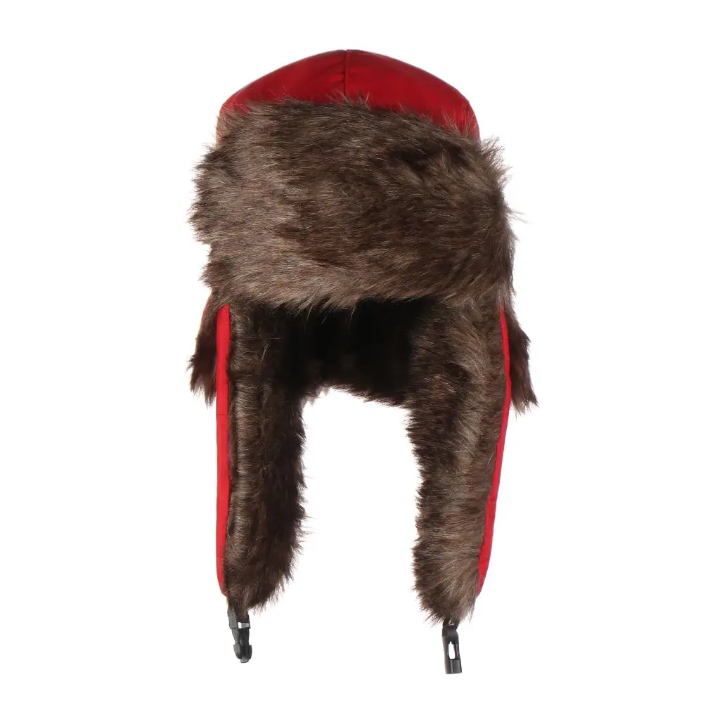 Men Women Trapper Bomber Hats Russian Ushanka Warm Winter Fur Earflap Ski Hat mens mad bomber hat