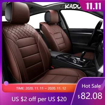 

KADULEE pu leather Universal Car Seat cover set for Geely Emgrand EC7 X7 FE1 car styling automobiles Interior auto Cushion