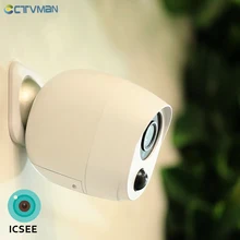 CTVMAN 1080P ICSEE, уличная батарея, Wifi камера, IP батарея, камера безопасности, беспроводная батарея, камера наблюдения, 2 МП, водонепроницаемая