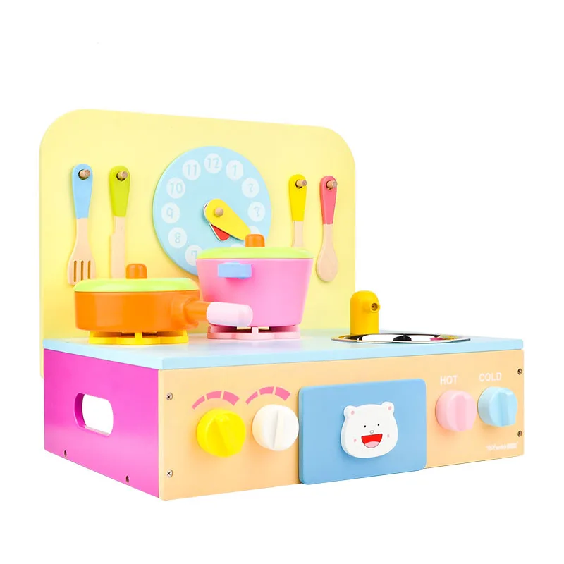 Деревянная игрушка Woo Детские кухонные игрушки миниатюрная скамейка для