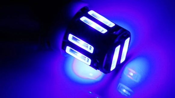 4 шт. W5W 10-7020 SMD автомобильный T10 светодиодный 194 168 Клин Замена заднего прибора панель лампы лампочки габаритные огни - Испускаемый цвет: Синий