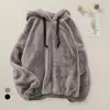 80% Offres Spéciales!!! Femmes automne hiver couleur unie sweat à capuche en peluche épais pull à capuche ► Photo 2/6