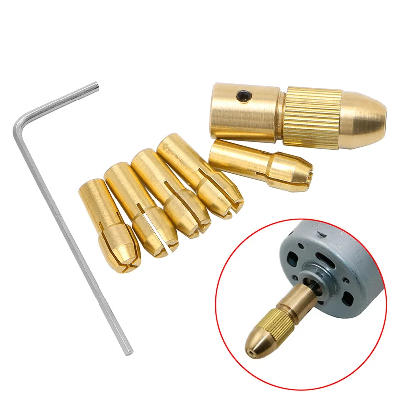 

Drop Shipping 0.5-3mm 7Pcs Small Electric Drill Bit Collet Clamp Micro Twist Drill Tool