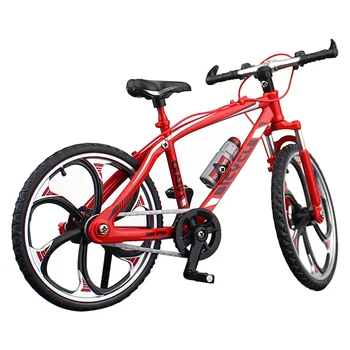 

1:10 Children Toy Office Diecast Bicycle Miniature Finger Kids Gift Accessories Crafts Boys Racing Collections Bike Model Alloy
