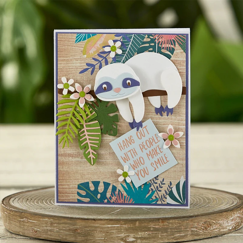 

Climbing-Koala Tree Leaves Flower Metal Cutting Dies for DIY Scrapbooking Album Embossing Paper Card Making Crafts Supplies 2019