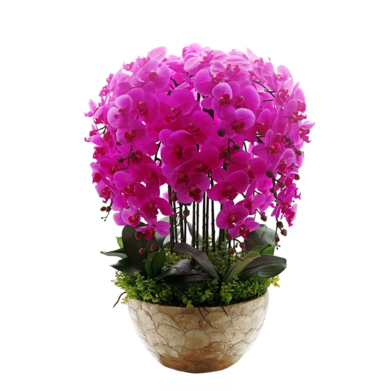 INDIGO-5pcs, пластиковый цветок, настоящий на ощупь, моль, Орхидея, Бабочка, декоративный цветок, искусственный свадебный цветок, для отеля, вечерние, для мероприятий, офиса
