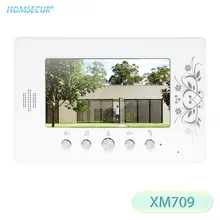 HOMSECUR 7 дюймов XM709 крытый монитор для видео-телефон двери внутренной связи Системы