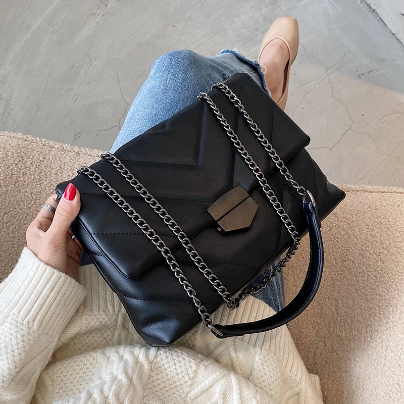 Purse Chain Handbags Totes Messenger-Bags Shoulder Retro Womens Rhombus Casual NEW
