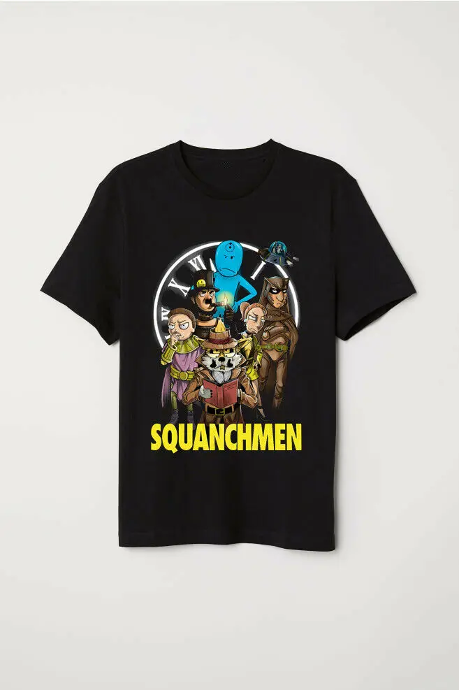 Хранители Squanchmen Dr Манхеттен забавная черная футболка