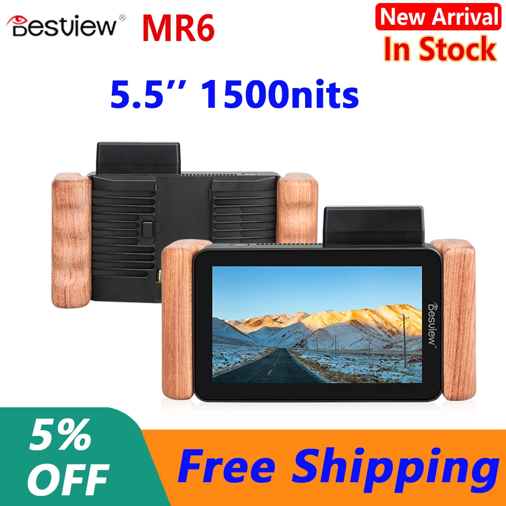 

BestView MR6-Mars беспроводной и фокусный монитор 5,5 дюйма, сенсорный экран высокого разрешения