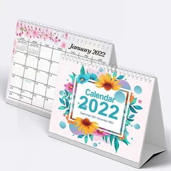Calendrier de bureau couleur unie voyage 2022, calendrier de bureau, calendrier de Table, planificateur annuel, semaine, mois, Date, organisateur, décoration de bureau, cadeau 