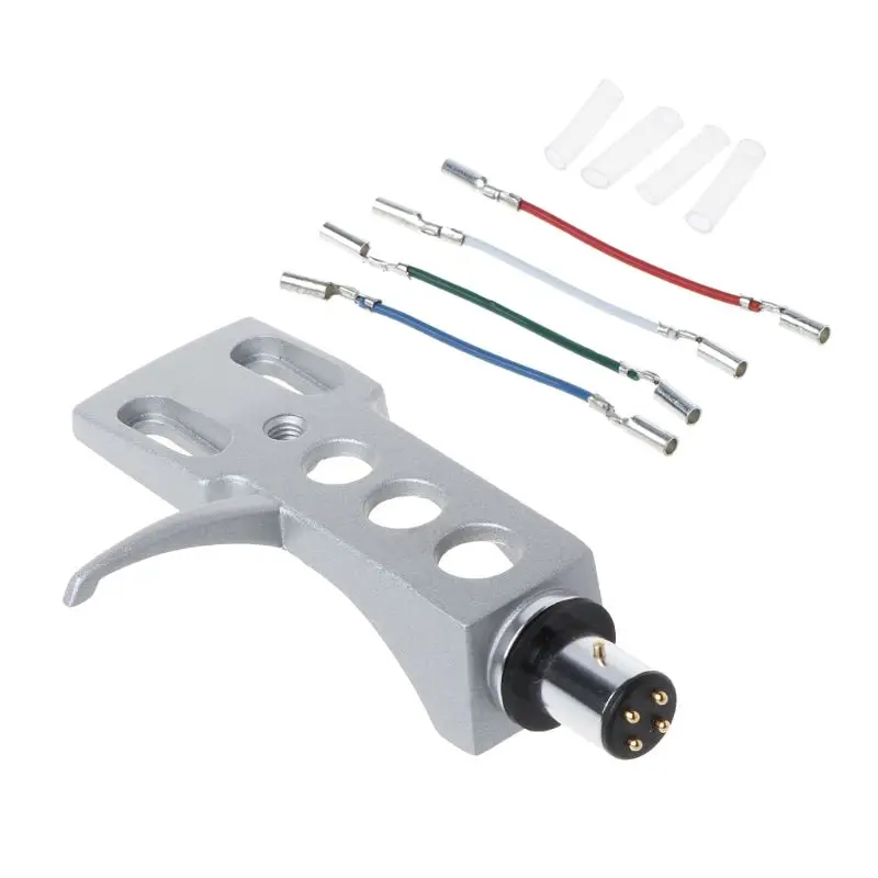 

Turntable Headshell Mount Universal LP Phono Cartridge Replacement Phonograph Head Holder Stylus Lead Wire U50D