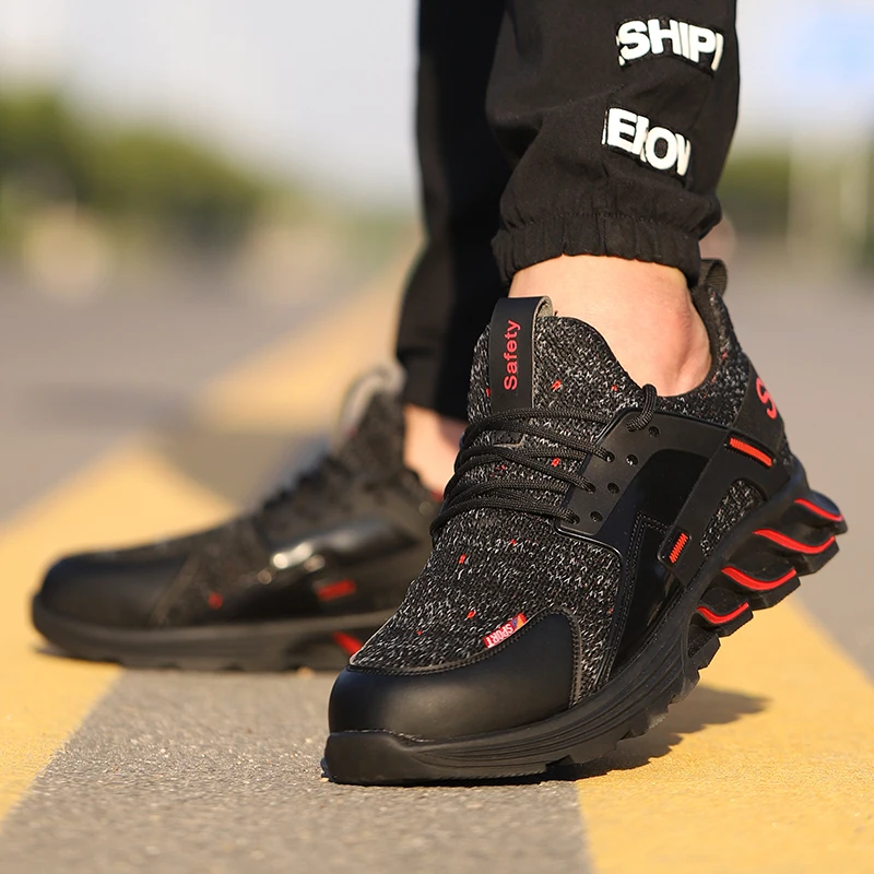 Tenis masculino Zapatillas hombre Повседневная Рабочая безопасная обувь противоскользящая и нескользящая износостойкая дышащая обувь 36-48