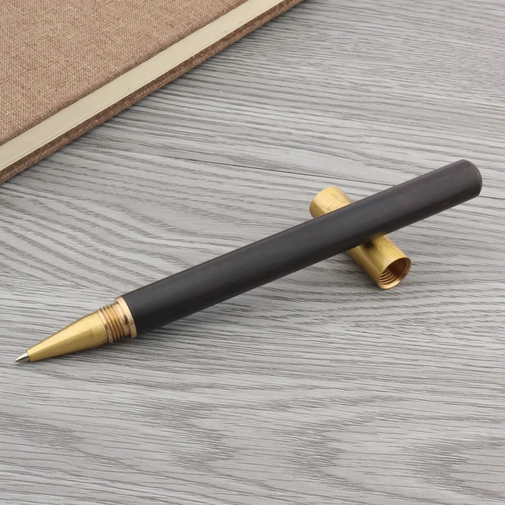 Brass wood Rollerball pen Luxury quality brand school Business Stationery Office Supplies ink ball pen