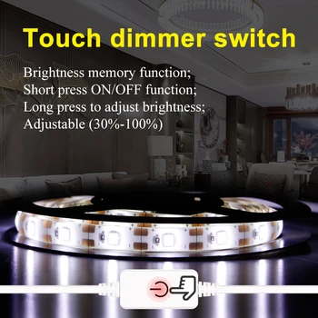 

WENNI Mirror Makeup LED Strip Dimmable Waterproof Vanity LED Light Tape Flexible Strip Light USB Dressing Table LED Wall Lamp 5V