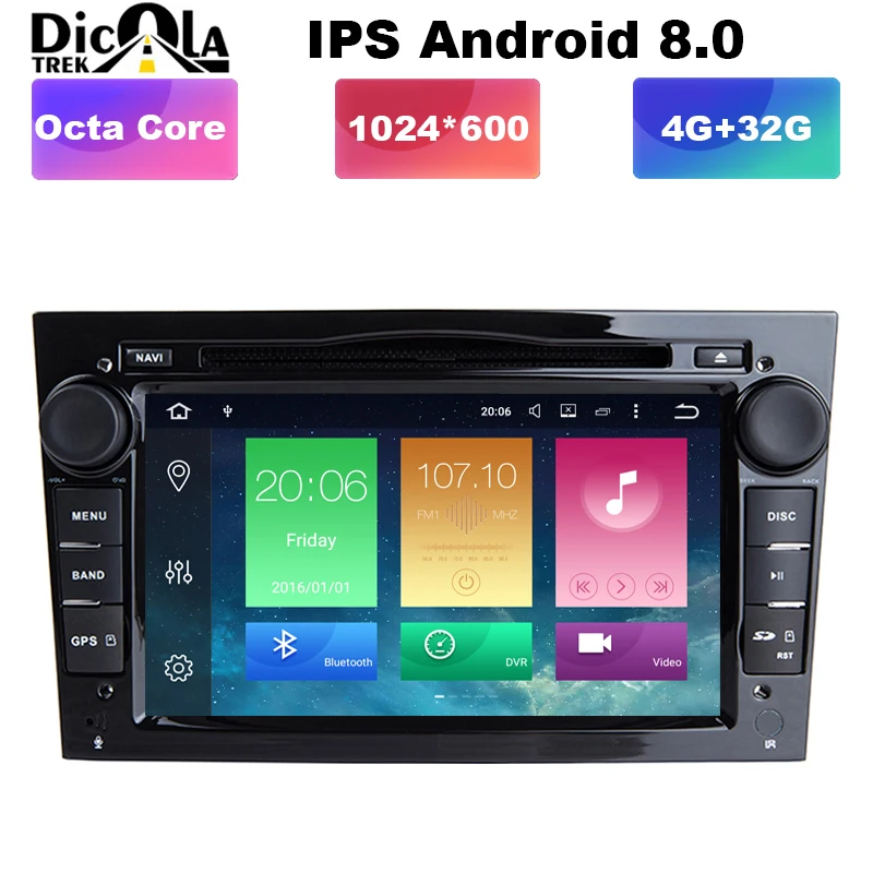 7\ HD Android 8.0 Car DVD Player GPS Navigation System For Opel Zafira B Vectra C D Antara Astra H G Combo 4G BT Radio Stereo