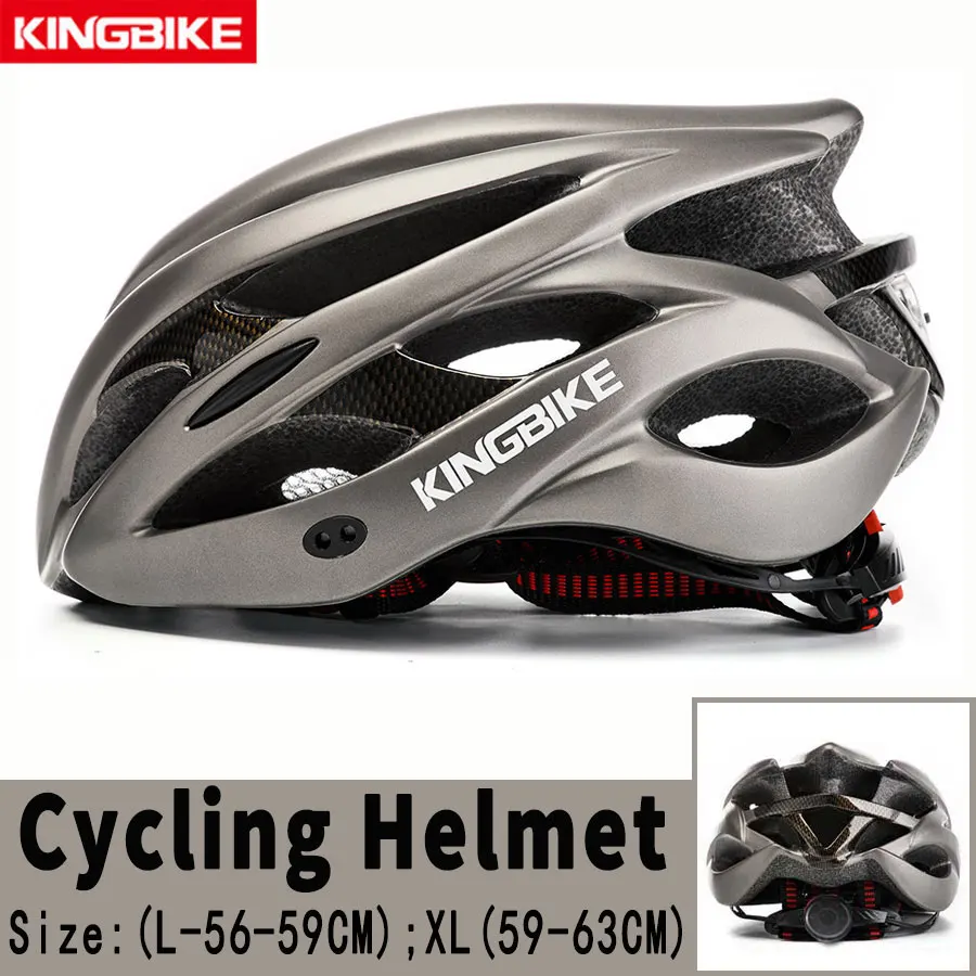 KINGBIKE велосипедный шлем, ультра-светильник, велосипедный шлем CPSC CE сертифицированный MTB велосипедный шлем, задний светильник, солнцезащитный козырек, велосипедные шлемы - Цвет: J-629L-Ti