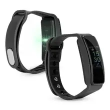 Шаг 0,96 дюймовый сенсорный экран Спортивный умный браслет силиконовый ремешок часы пульсометр TLWB4 фитнес-оборудование