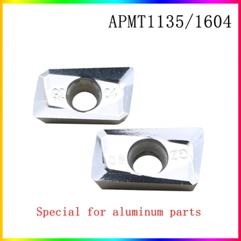 

APMT1135 APMT1604 carbide blade APMT1135PDER APMT1604PDER blade for turning aluminum parts, used for BAP300R grinding clip