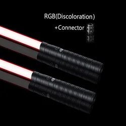 Cor mudando metal laser espada sabre de luz recarregável duas em uma crianças vocal e brilhante brinquedo espada