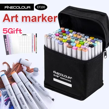 

Finecolour Alcohol Art Marker Color Pen Artist Double Headed Sketch Marker 36 48 60 72 Set EF100 Markers for Drawing