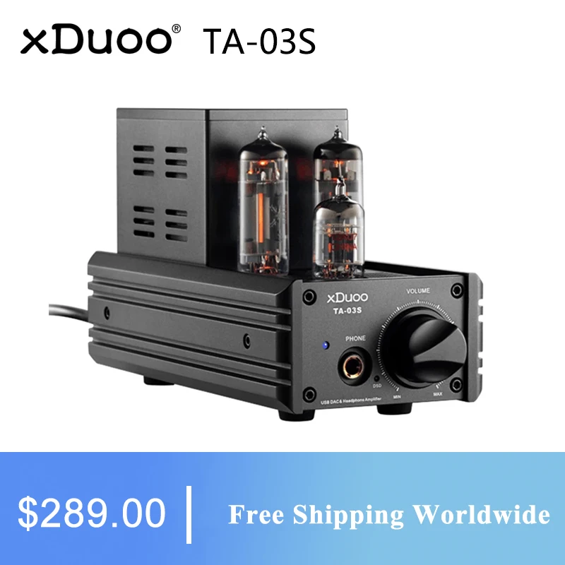 XDUOO TA-03S усилитель для наушников CS4398 * 2 XMOS U8 USB DAC 12AU7 6C19 ламповый Настольный 32 бит/192