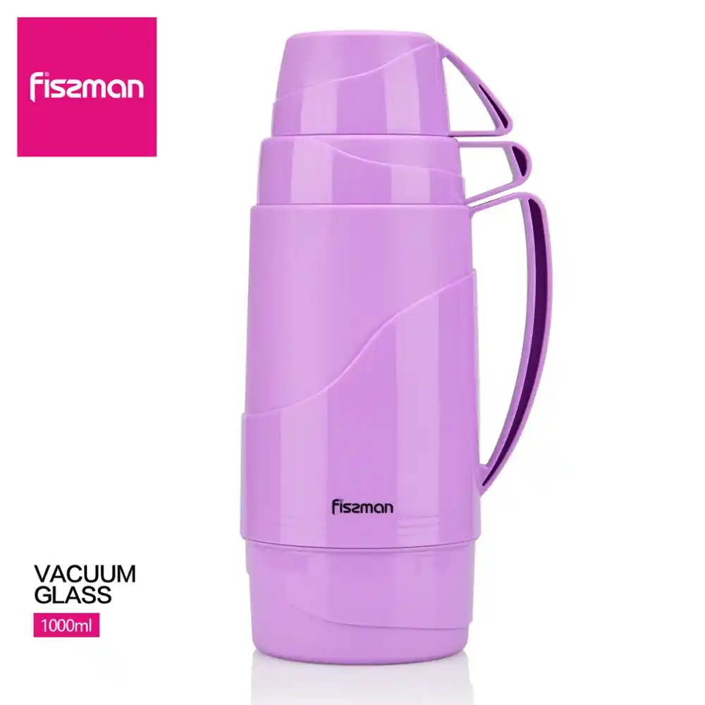 thermos flask with 2 cups