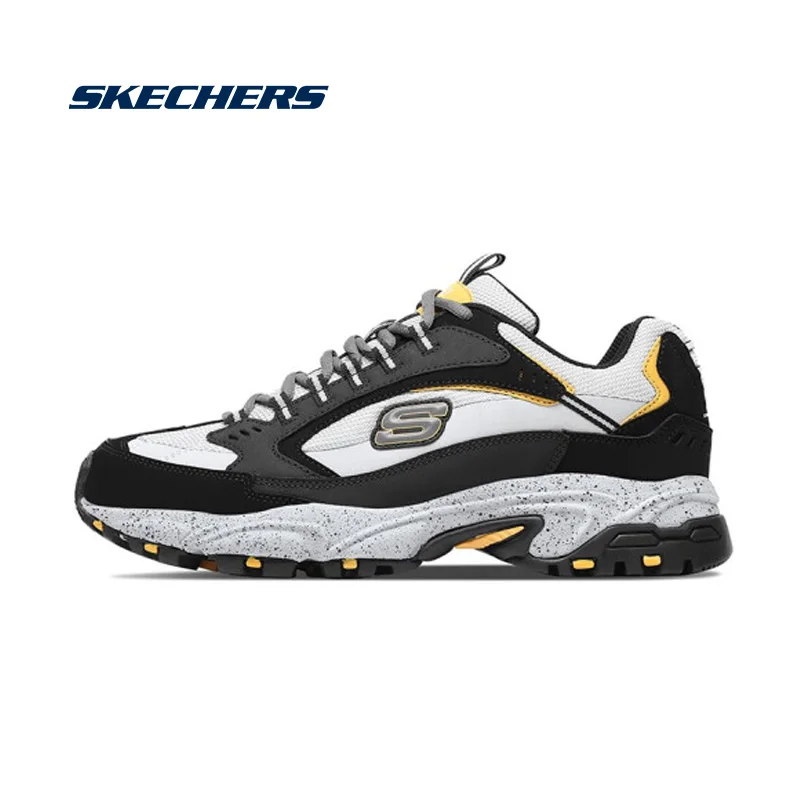 Skechers/Осенняя Спортивная мужская обувь; дышащая обувь для бега; повседневная обувь на платформе; zapatillas hombre; 51286-BKGY