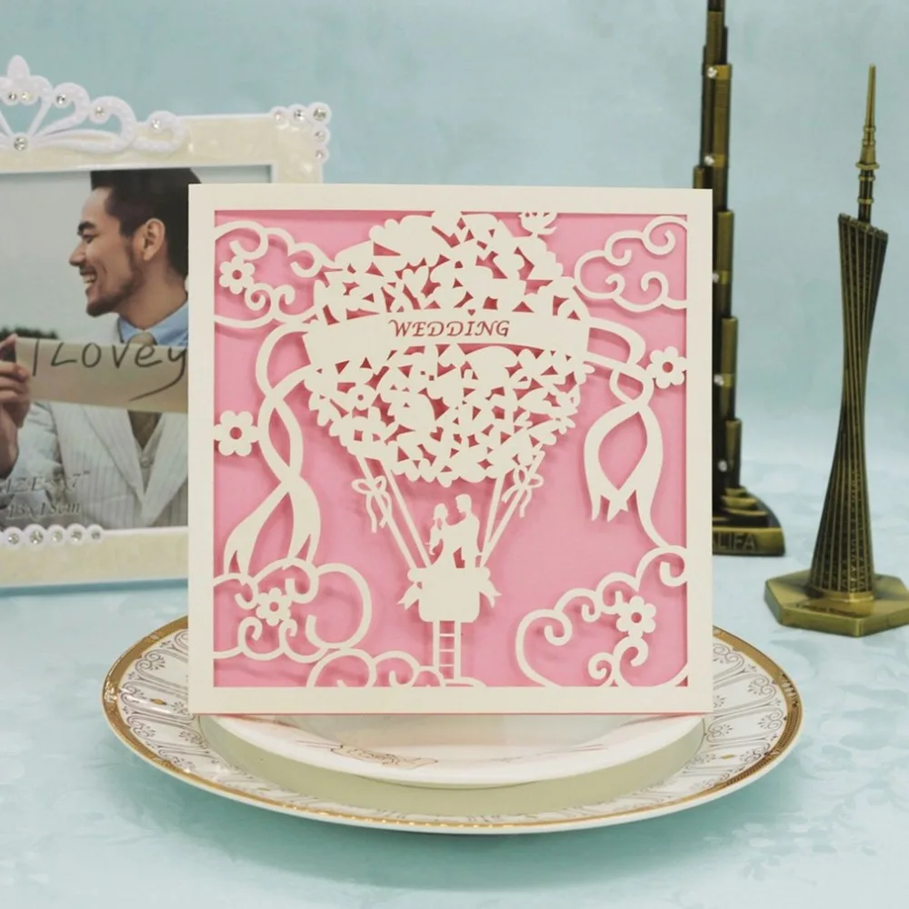  20PCS/SET Beautiful Luxurious Wedding Decoration Supplies Hollow Out Lace Engagement Wedding Party  - 4.00049E+12