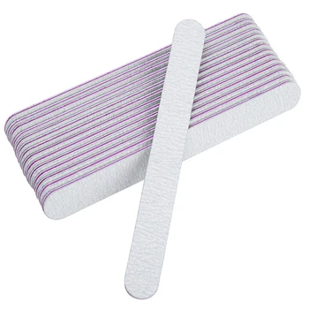 

15Pcs Nail Files Double Sided Emery Boards 100/180 Grit Gel Nail Files Buffers Natural Artificial Nail Buffer Block Manicure Kit