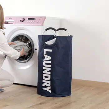 

New Large Oxford Laundry Basket Foldable Bag Clothes Organizer Laundry Bag Kids Toy Storage Bag Bucket Laundry Hamper Bin
